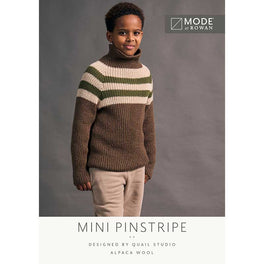 Mini Pinstripe Sweater in Mode at Rowan Alpaca Wool - Digital Version MIP120