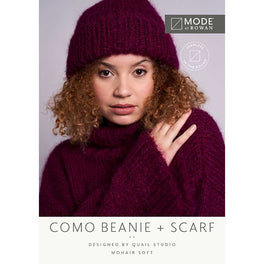 Como Beanie & Scarf in Mode Mohair Soft - MIP95-M