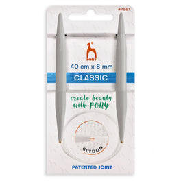 Pony Circular Knitting Pins - 40cm