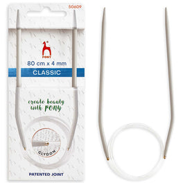Pony Classic Circular Knitting Pins - 80cm