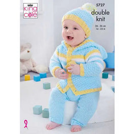 Baby Set Knitted  in King Cole Cherished DK