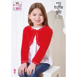 Waistcoat and Bolero in King Cole Truffle Glitz - Digital Version 6054