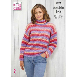 Sweater and Jacket in King Cole Bramble DK - Digital Version 6094