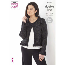 Cardigans in King Cole Glitz Dk - Digital Version 6192