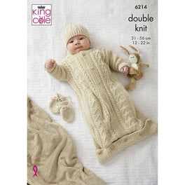 Sleeping Bag, Sweater, Hats and Mittens in King Cole Cherished Dk - Digital Version 6214