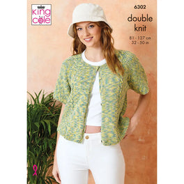 Cardigans in King Cole Cottonsoft Crystal Dk