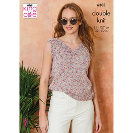 Tops in King Cole Cottonsoft Crystal Dk