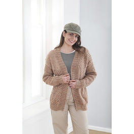 Cardigan & Waistcoat Knitted in King Cole Fashion Aran