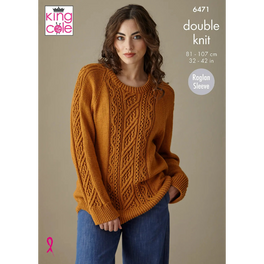 Sweater and Top knitted in King Cole Cottonsoft Dk - Digital Version 6471