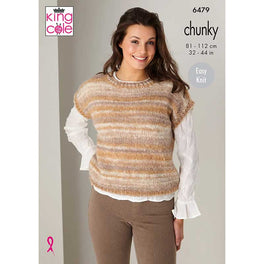 Sweater and Top knitted in King Cole Flair Chunky