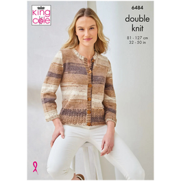 Top & Cardigan in King Cole Beaches Dk - Digital Version 6484