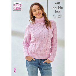 Sweater and Slipover knitted in King Cole Cottonsoft Dk  - Digital Version 6485