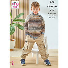 Sweaters Knitted  in King Cole Cottagespun Dk - Digital Version 6493