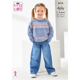 Sweaters Knitted  in King Cole Cherished 4ply