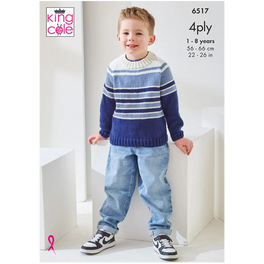 Sweaters & Cardigan Knitted  in King Cole Cherished 4ply