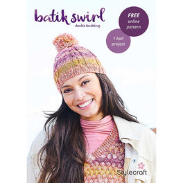 Free Download - Cable hat in Batik Swirl Dk - Digital Version