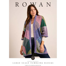 Large Scale Tumbling Blocks Jacket in Rowan Felted Tweed Dk - Digital Version