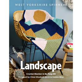 Landscape Crocheted Blanket in West Yorkshire Spinners Bo Peep Dk - Digital Version