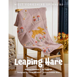 Leaping Hare Knitted Blanket in West Yorkshire Spinners Bo Peep Dk - Digital Version