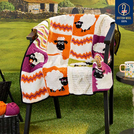 Shaun the Sheep Crochet Blanket Colour Pack in West Yorkshire Spinners ColourLab Dk by Chloe Birch