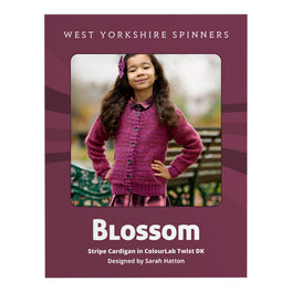 Blossom Stripe Cardigan in West Yorkshire Spinners ColourLab Twist Dk