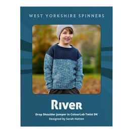 River Drop Shoulder Jumper in West Yorkshire Spinners ColourLab Twist Dk