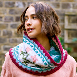 Golden Lily Cowl Colour Pack in West Yorkshire Spinners Morris Dk by Debbie Bliss & Chloe Elizabeth Birch