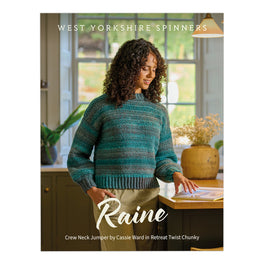 Crochet Raine Crew Neck Jumper in West Yorkshire Spinners Retreat Twist Chunky - Digital Version WYS1000468