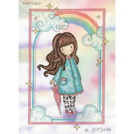 Santoro London Gorjuss: Rainbow Wishes - Bothy Threads Cross Stitch Kit