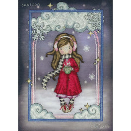Santoro London Gorjuss: Snowflake Kisses - Bothy Threads Cross Stitch Kit