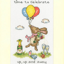 Up, Up And Away - Bothy Threads Greeting Card Cross Stitch Kit