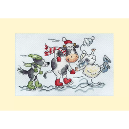 Almost, Nearly, Whoopsie! -  Bothy Threads Christmas Card Cross Stitch Kit