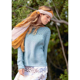 Free Download - Lace Sweater in Sandnes Garn Line