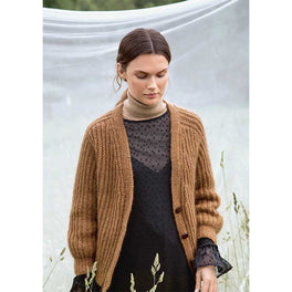 Free Download - Favourite Cardigan in Sandnes Garn Tynn Silk Mohair & Sunday