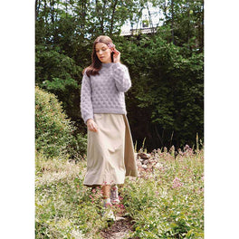 Free Download - Snowbell Sweater in Sandnes Garn Tynn Silk Mohair
