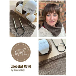 Chocolat Cowl in Mode at Rowan Chunky Wool by Sarah Daly - Digital Version