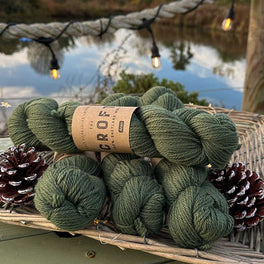 Betwixtmas 2025 Knitted Cabled Shawl - Fetlar in West Yorkshire Spinners The Croft Aran by Sarah Hatton