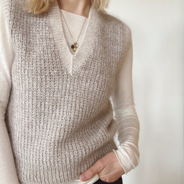 Friday Slipover V-neck by PetiteKnit