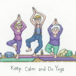Keep Calm -  Heritage Crafts Cross Stitch Kit
