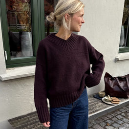 Hannah Sweater V-Neck by PetiteKnit