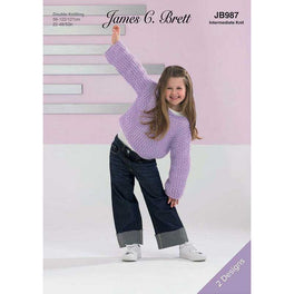 Sweater and Cover Up in James C Brett Elegance Dk