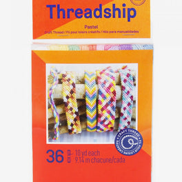 DMC - Threadship Pack of 36 Pastel Colour Craft Skeins