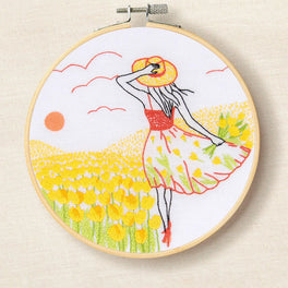 Romantic Tulips - DMC Embroidery Kit