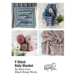 V-Stitch Crochet Baby Blanket - by Sara Geraghty - Digital Version
