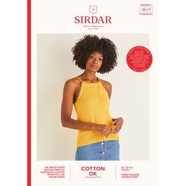 Free Download - Halter Neck Tank Top in Sirdar Cotton DK