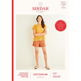 Top in Sirdar Cotton Dk - Digital Version 10250