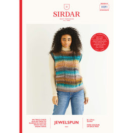 Cabled Tank Top in Sirdar Jewelspun Aran - Digital Version 10291