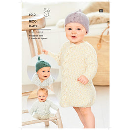 Sweater, Dress and Hat in Rico Dream Dk Uni - Digital Version 1040