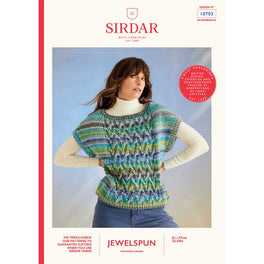 Coral Reef Vest in Sirdar Jewelspun Chunky With Wool