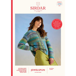 Rip Tide Cardi in Sirdar Jewelspun Chunky With Wool